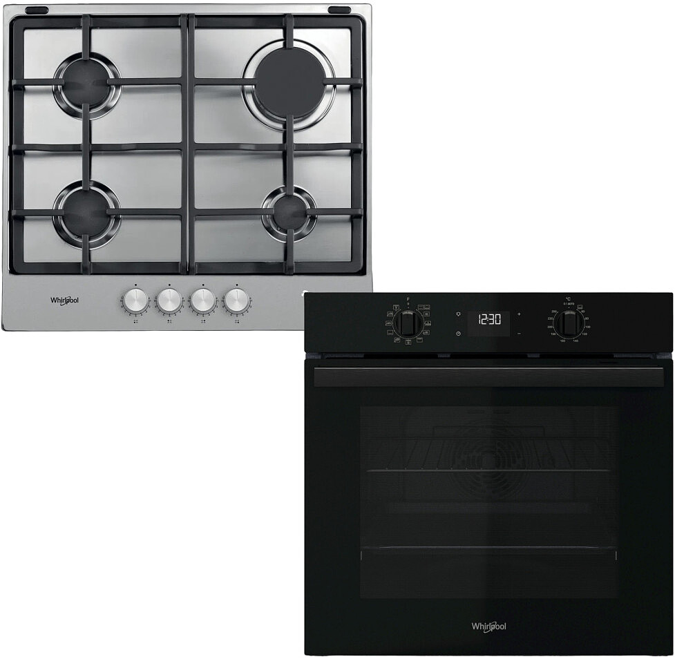 Zestaw AGD do zabudowy Whirlpool Piekarnik OMR58CR1B + Płyta gazowa TGML 660 IX