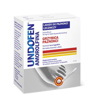 Omega Pharma Undofen Amorolfina leczniczy lakier do paznokci 2,5 ml |  OD 199 PLN!