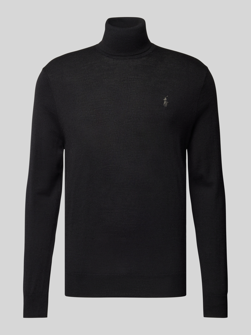 Sweter z dzianiny z golfem