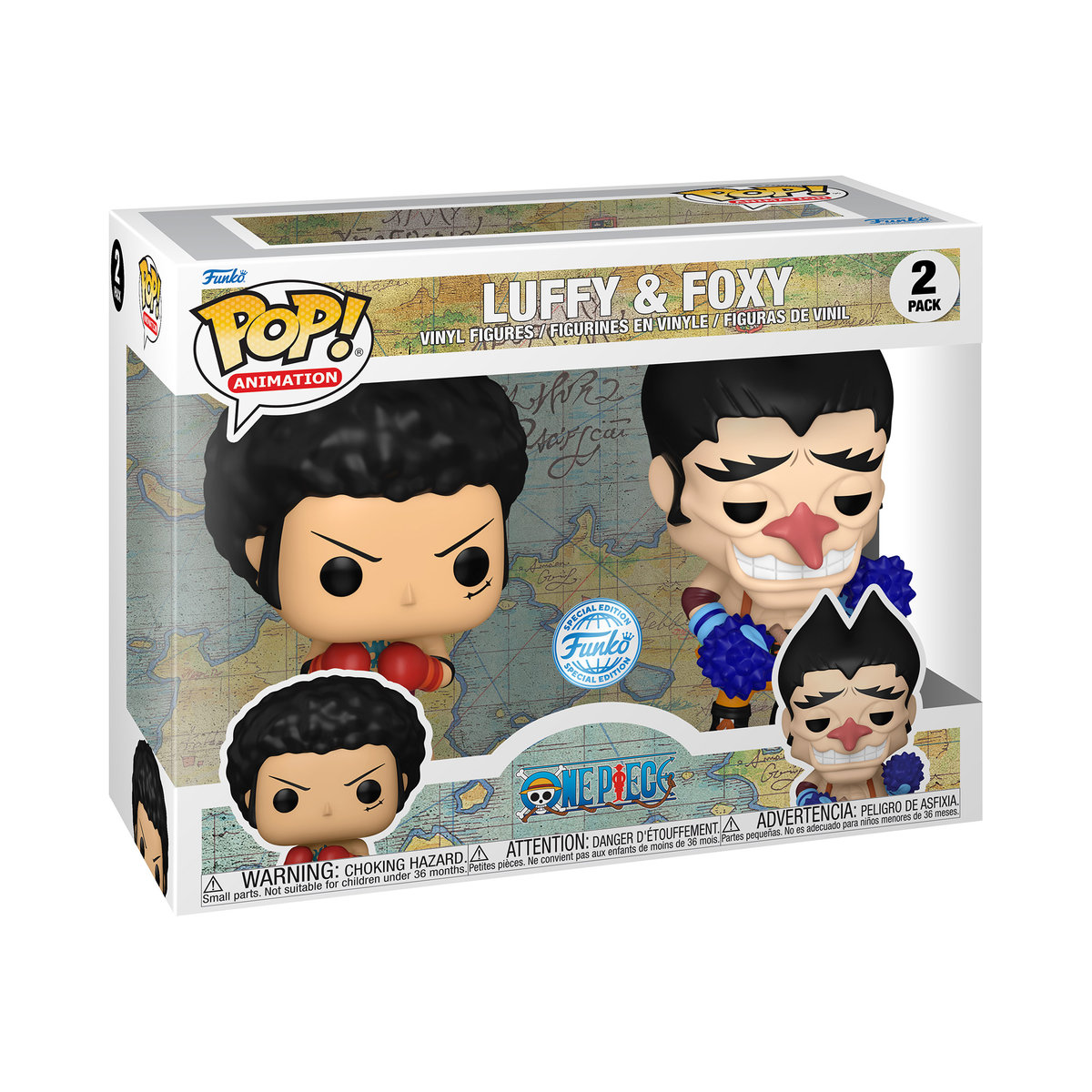 POP Animation: OP- Luffy/Foxy 2PK w/CH