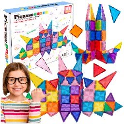 Ptm61 Klocki Magnetyczne 61W1 Picasso Tiles konstrukcyjne