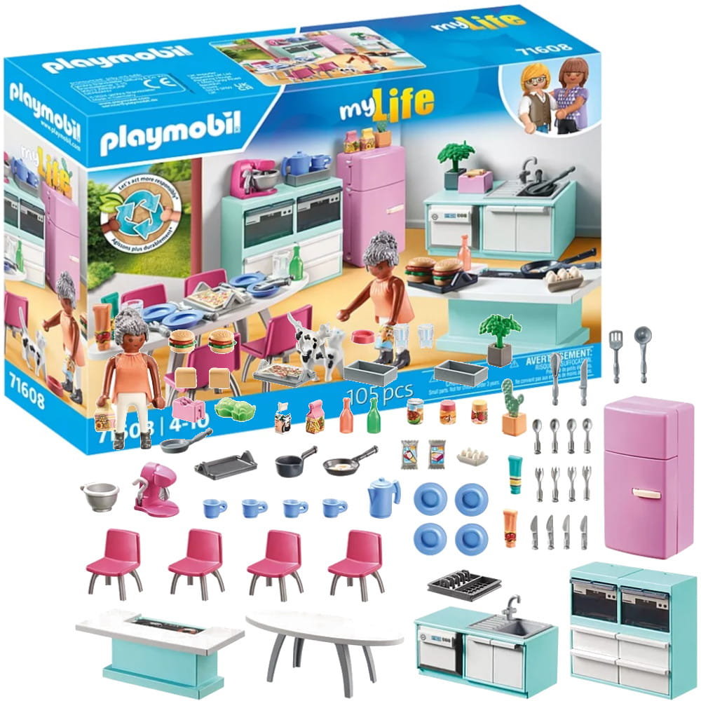 Playmobil My Life 71608 Kuchnia Z Jadalnią