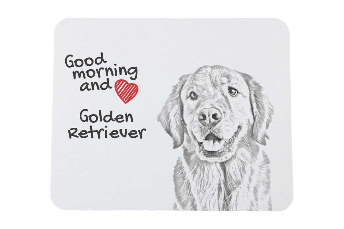 Golden Retriever podkładka pod mysz z psem Art-Dog