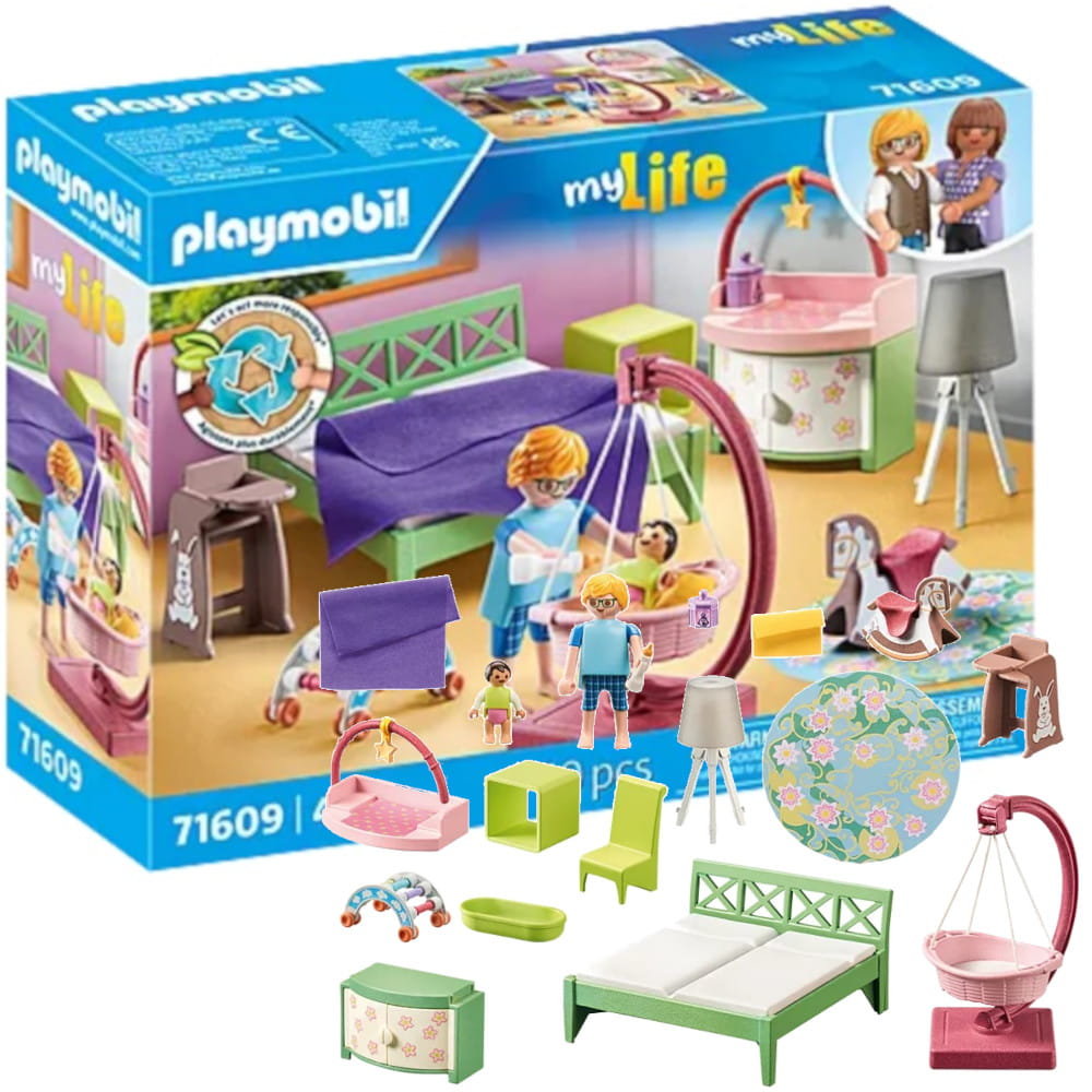 Playmobil My Life 71609 Sypialnia Z Kącikiem Zabaw Dla Dzieci
