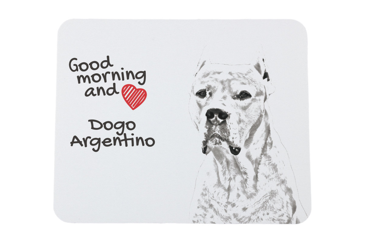 Dog argentyński podkładka pod mysz z psem Art-Dog