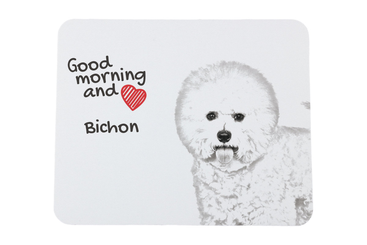 Bichon Frise podkładka pod mysz z psem Art-Dog