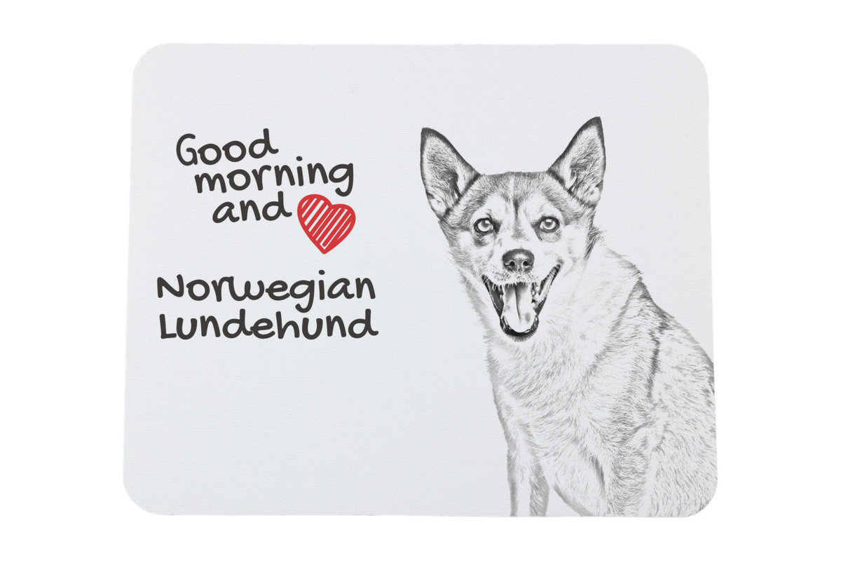 Norsk Lundehund podkładka pod mysz z psem Art-Dog
