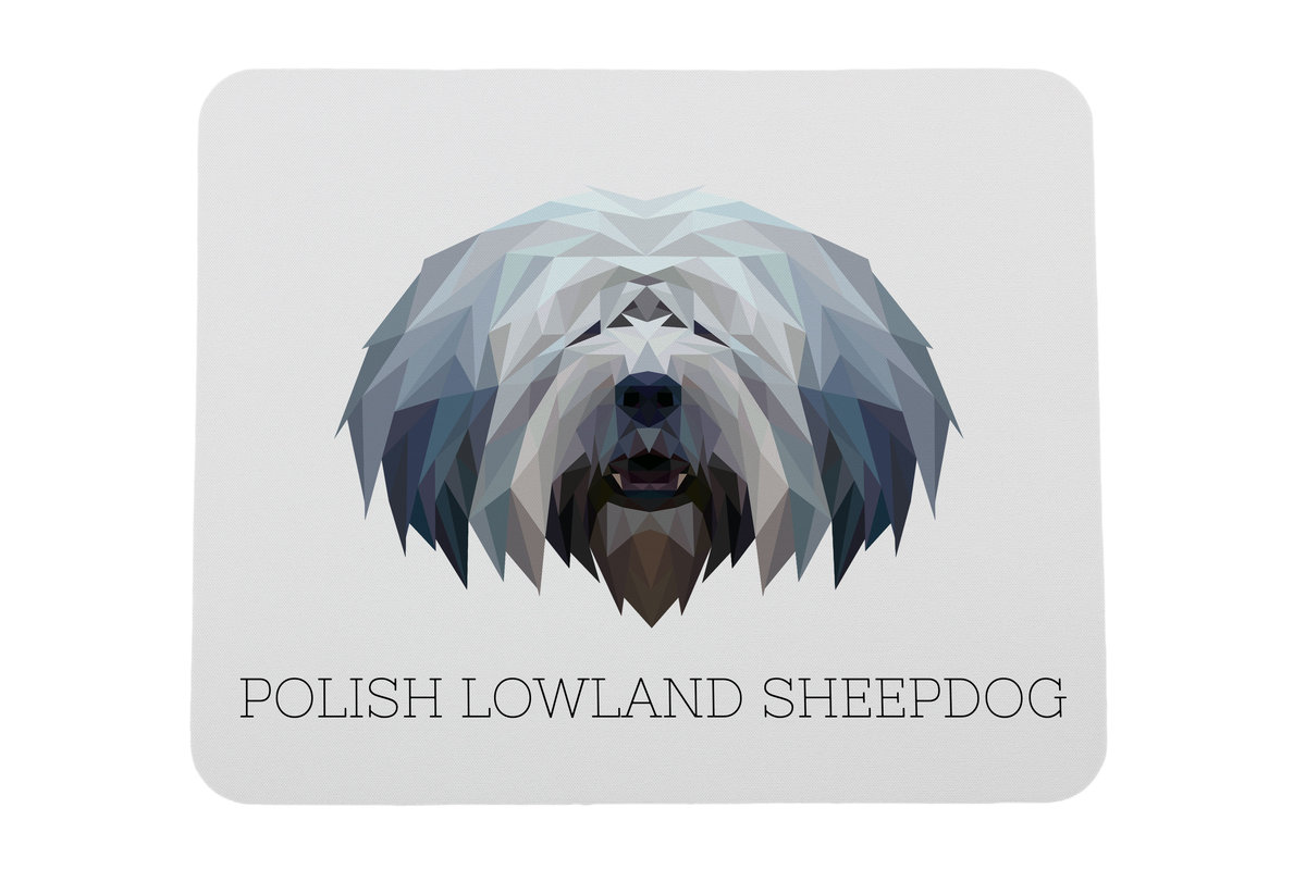 Polski owczarek nizinny podkładka geometryczny Art-Dog