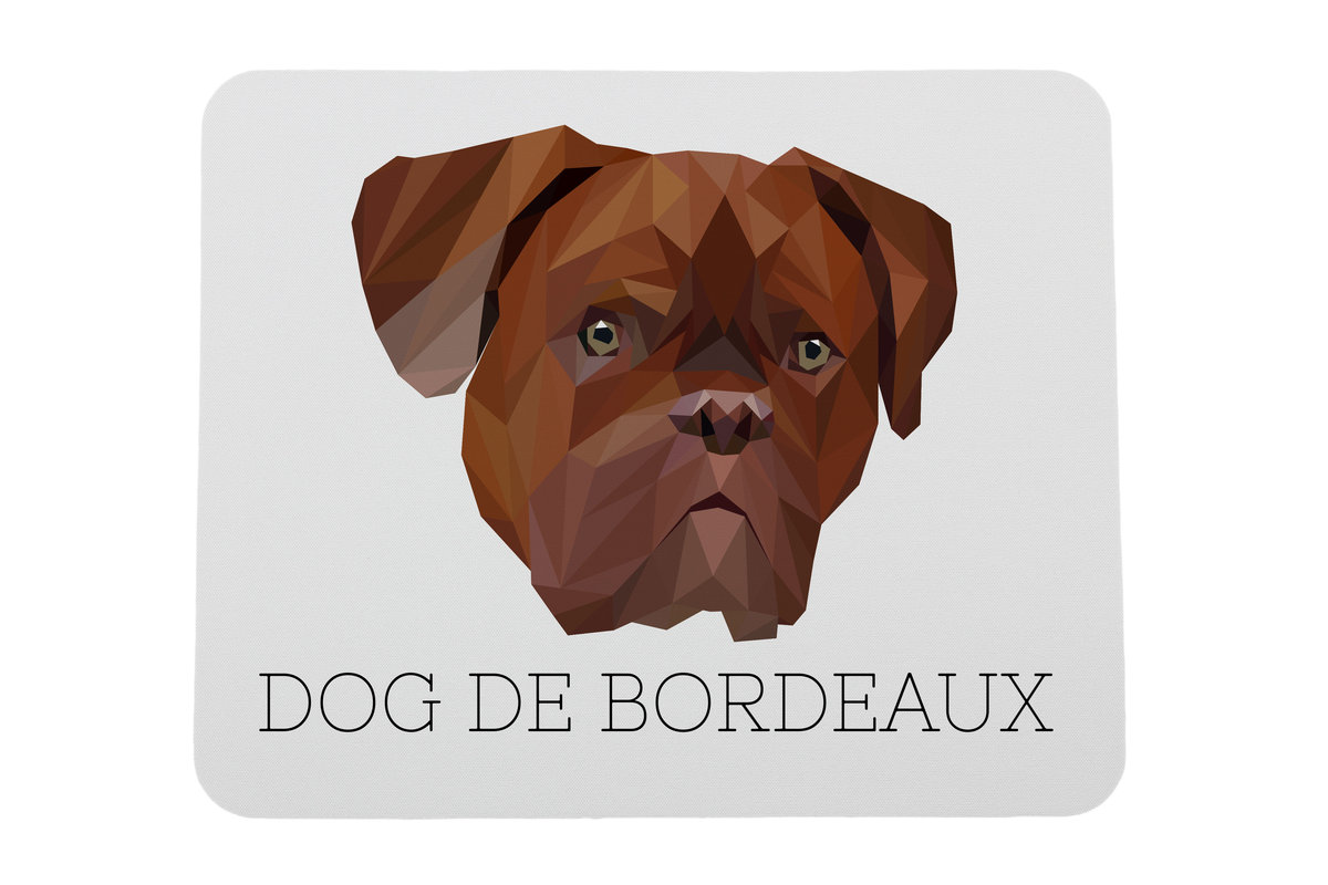 Dog z Bordeaux podkładka geometryczny Art-Dog