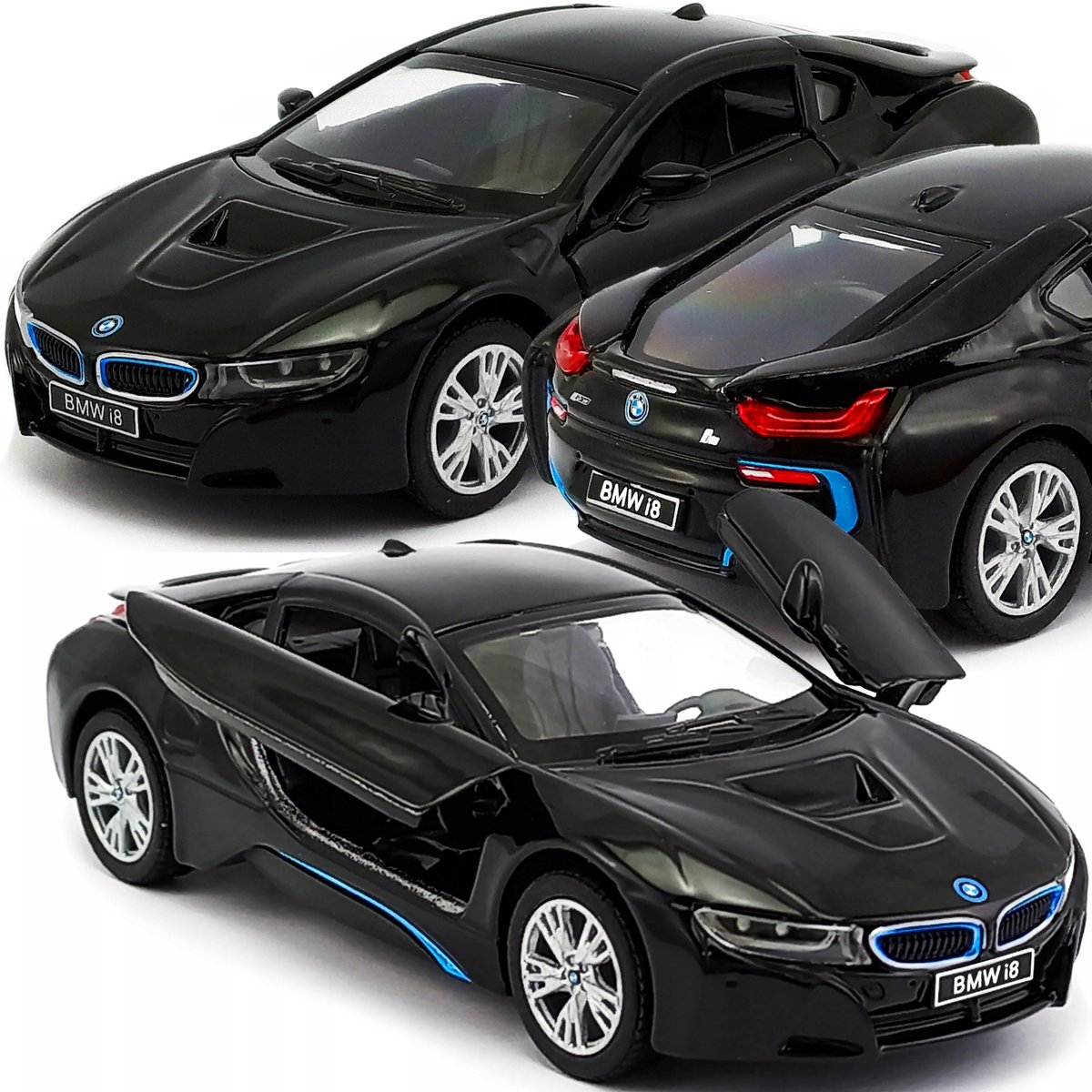 Auto Metalowe Samochód Model Bmw I8 Z Napędem 1:36 Zabawka Dla Dzieci