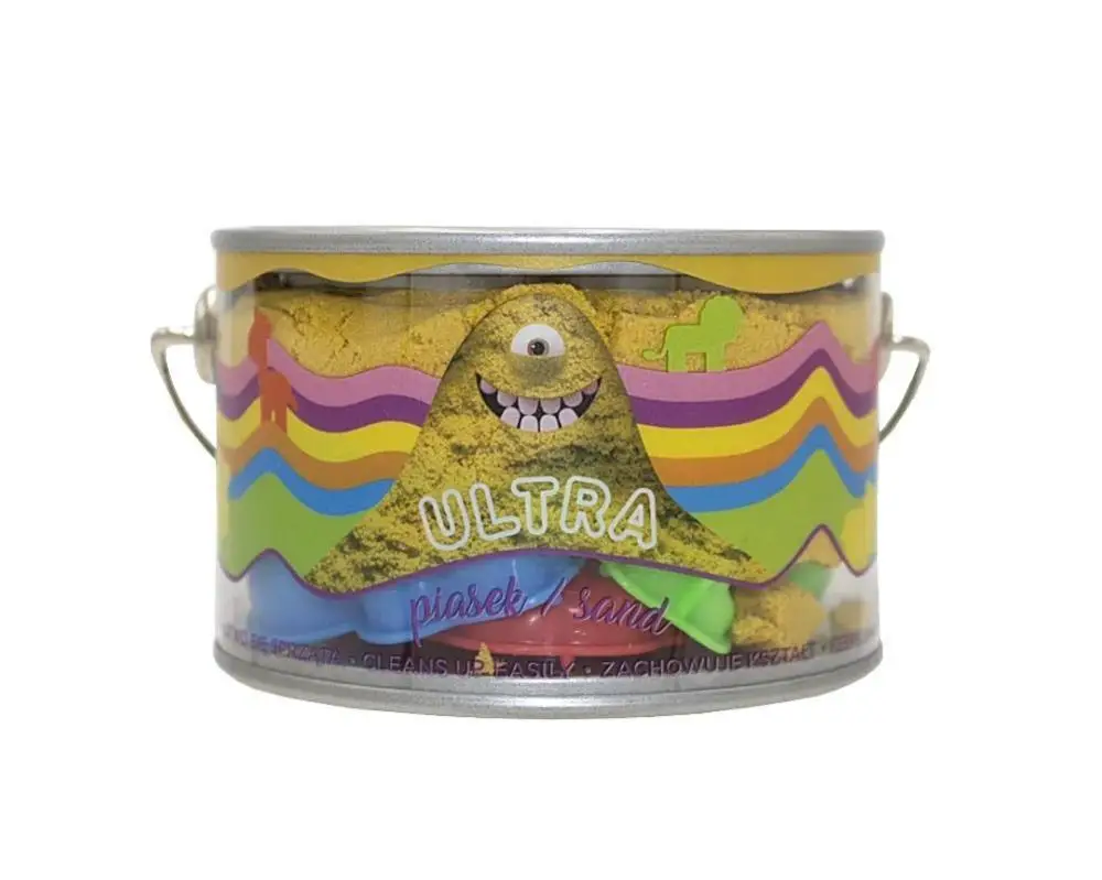 Ultra Piasek 200g żółty + 5 foremek Zwierzak - EPEE