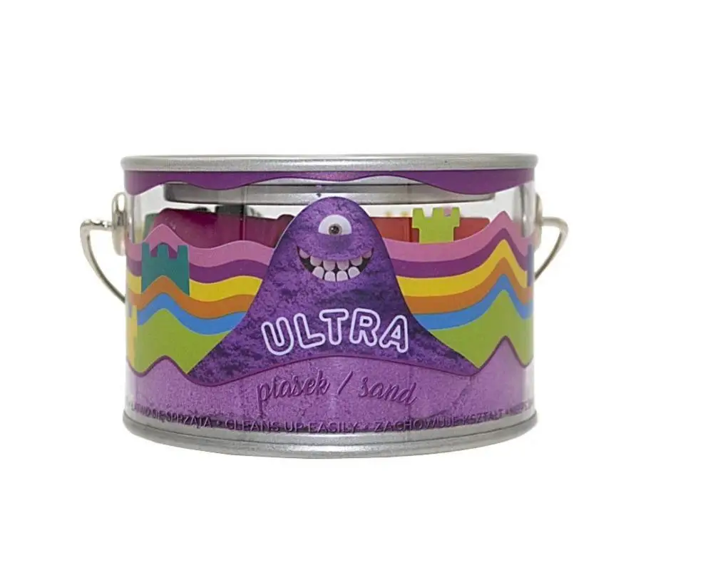 Ultra Piasek 200g fioletowy + 5 foremek Zamek - EPEE