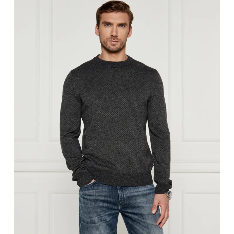 BOSS BLACK Wełniany sweter H-Eltoro | Regular Fit