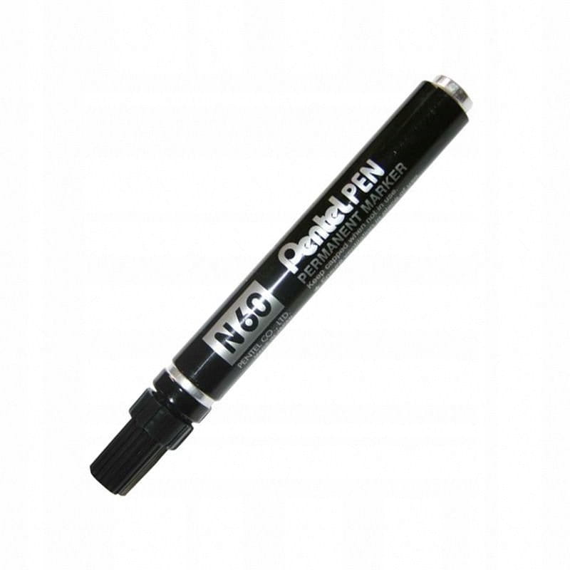 MARKER PERMAMENTNY ŚCIĘTY N60 PENTEL CZARNY