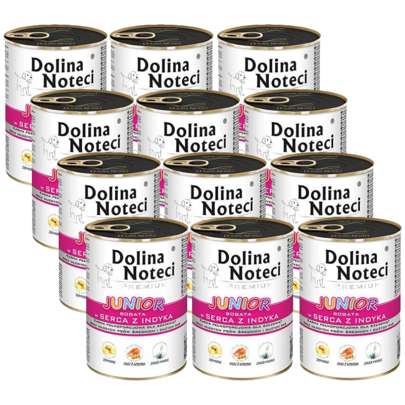 Dolina Noteci PREMIUM Junior bogata w serca wołowe 400g