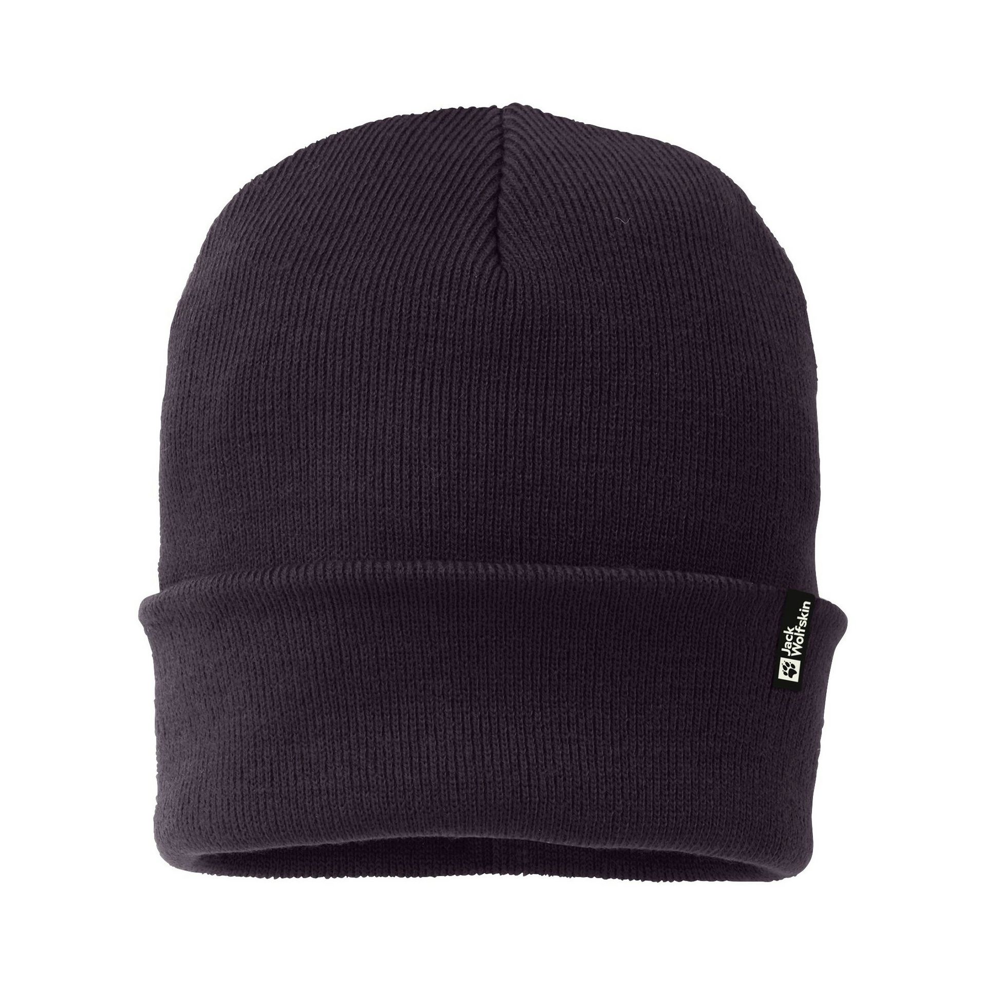 Czapka Jack Wolfskin RIB BEANIE midnight plum - ONE SIZE