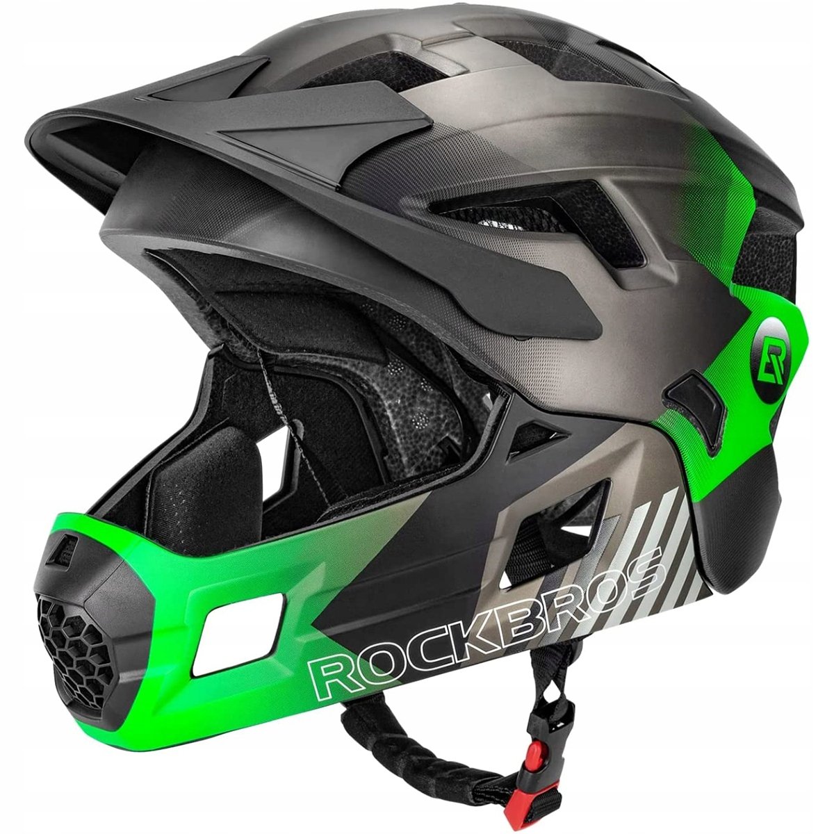 Kask rowerowy dziecięcy, Szczękowy, Ochronny na rower, hulajnogę, ROCKBROS