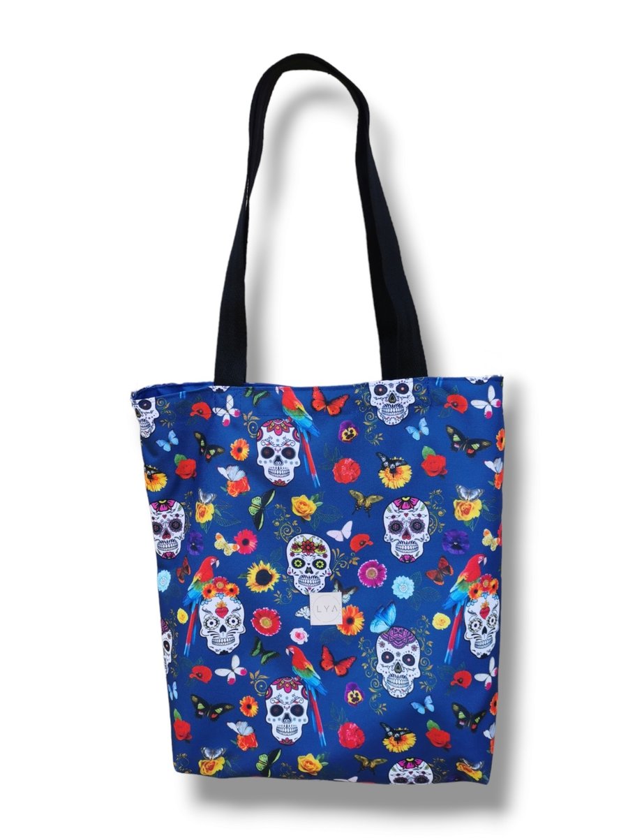Torba shopper duża torba na zakupy torba na ramię czaszki