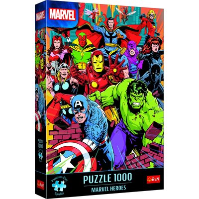 Trefl PAP, puzzle 1000 premium plus marvel heroes 10881