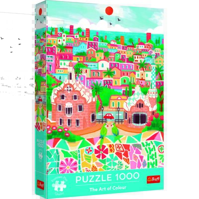 Puzzle TREFL Premium Plus Quality The Art Of Colour Barcelona Hiszpania 10894 (1000 elementów)