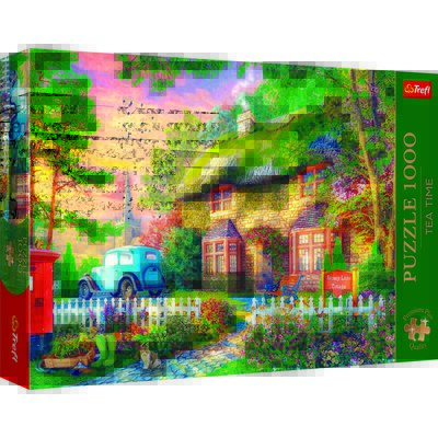 Trefl, Tea Time, puzzle, domek Stoney Lane, 1000 elementów