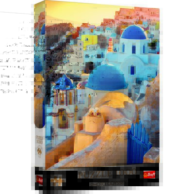 Puzzle 1000 elementów Premium Plus Miasteczko Oia Santorini