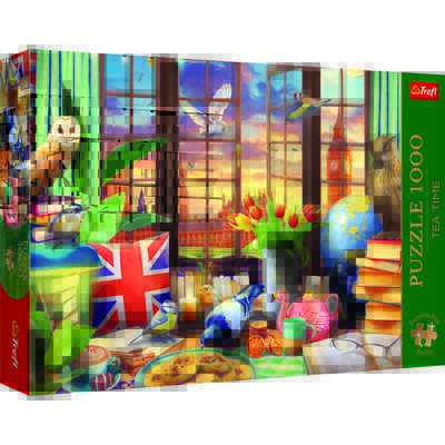 Trefl, Tea Time, puzzle, wszystko co brytyjskie, 1000 elementów