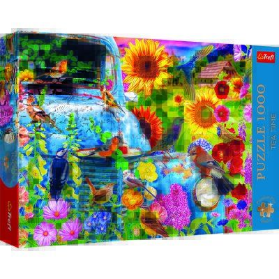 Trefl, Tea Time, Puzzle, Wiejska sielanka: Śpiewające Ptaki, 1000 elementów