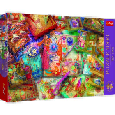 Trefl, Tea Time, Puzzle, Biurko dziennikarza, 1000 elementów