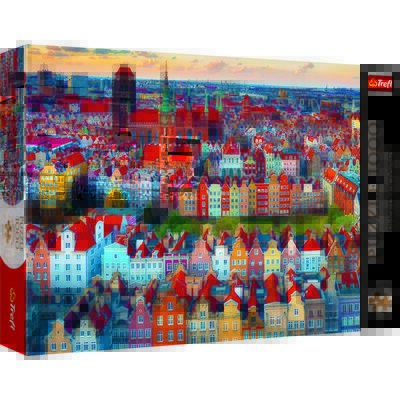 Puzzle 1000 elementów Premium Plus Quality Widok na Gdańsk, Polska