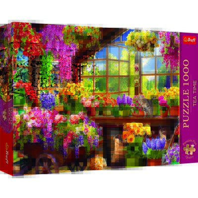Trefl, Tea Time, Puzzle, Przygotowania do wiosny, 1000 elementów