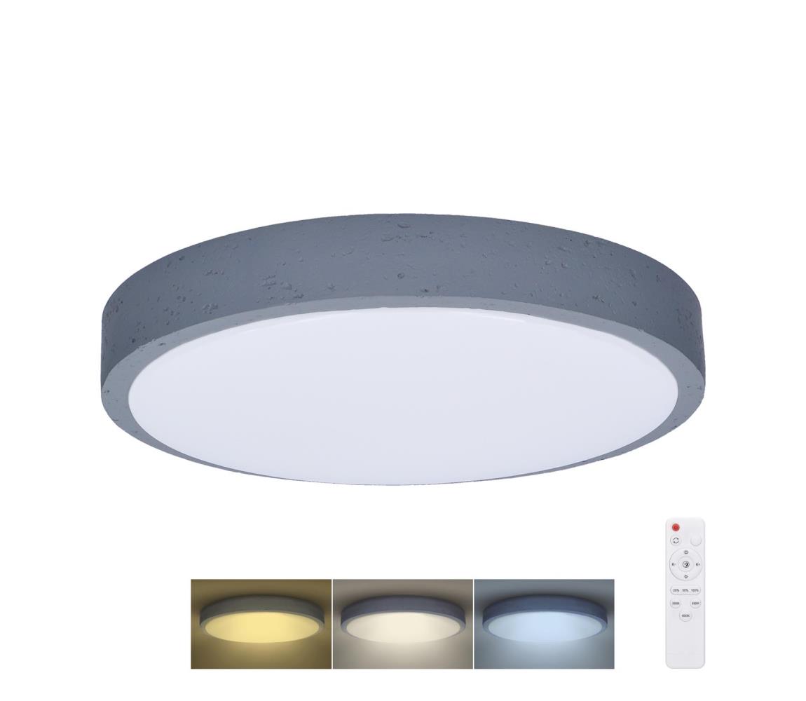 Solight WO8001 - Oświetlenie ściemnialne LED GREY LED/48W/230V 3000-6500K śr. 38 cm + pilot