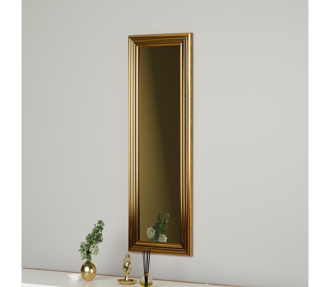 Lustro ścienne BOSS 90x30 cm złote