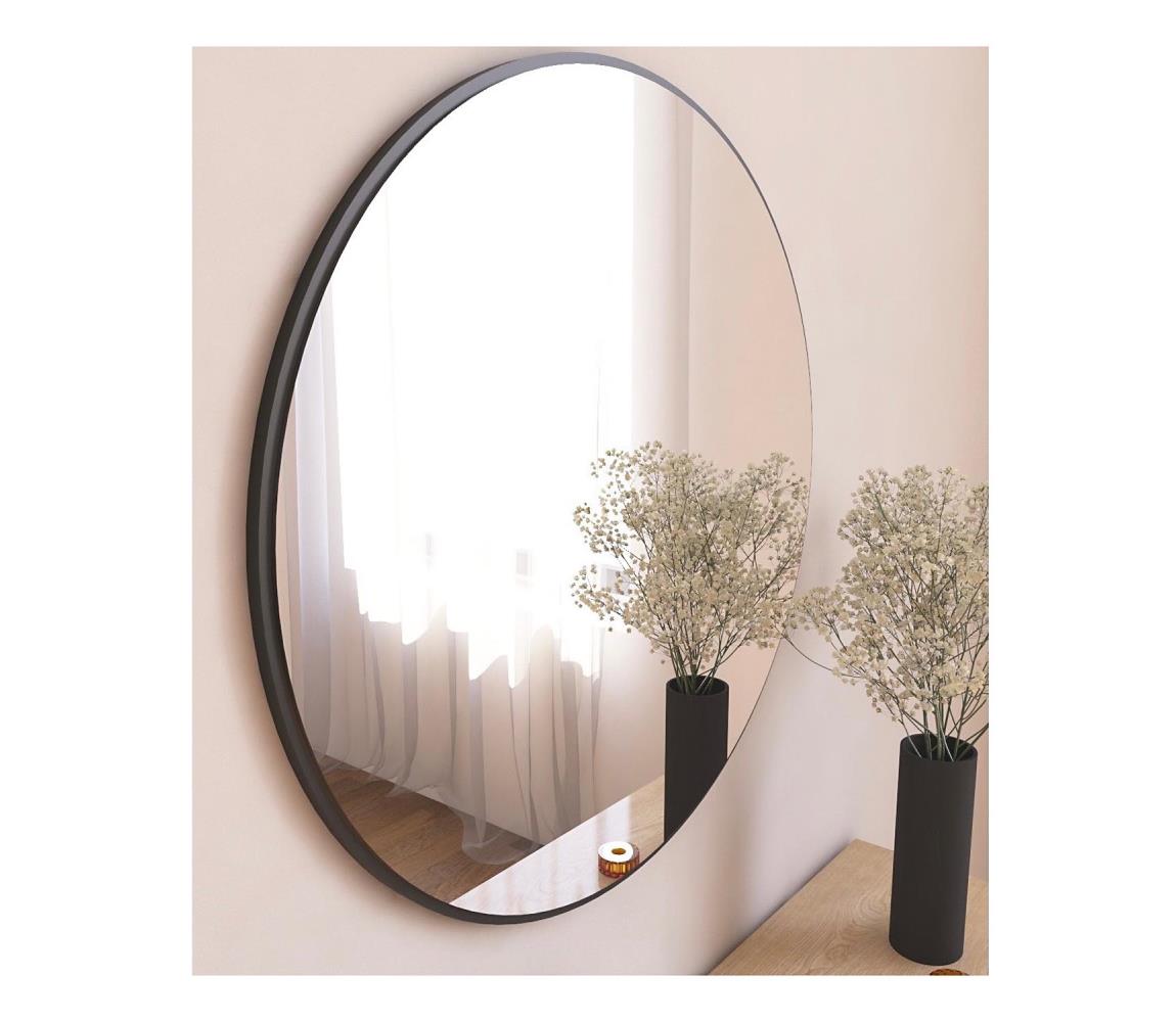 Lustro ścienne OZZE śr. 60 cm czarne
