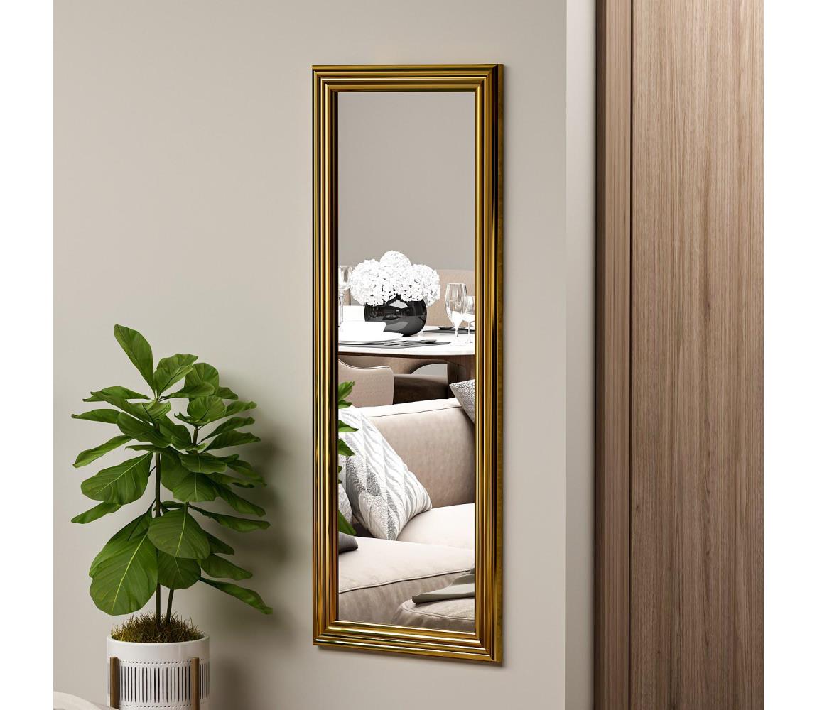 Lustro ścienne SMOOTH 105x40 cm złote