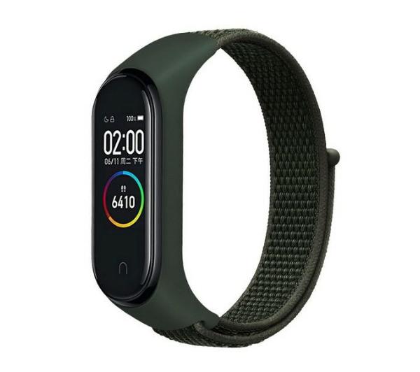 Beline do Mi Band 7/6/5/4/3 NylonLoop Zielony