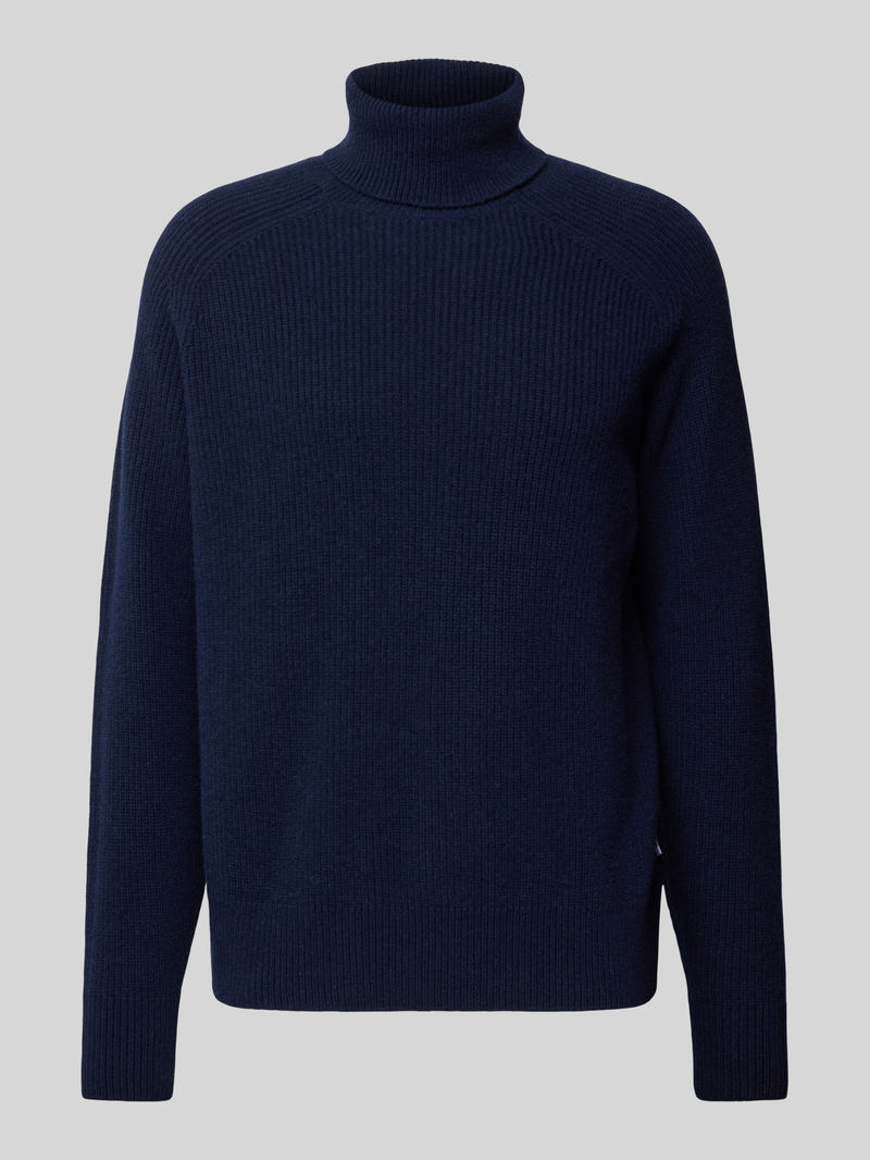 Sweter z dzianiny z golfem model ‘Evento’