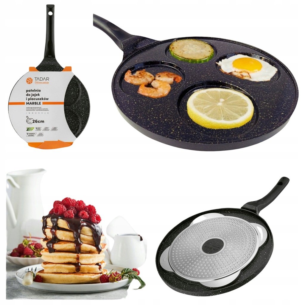 PATELNIA DO PANCAKES JAJEK NALEŚNIKÓW NON-STICK INDUKCJA SOLIDNA + WYSYŁKA