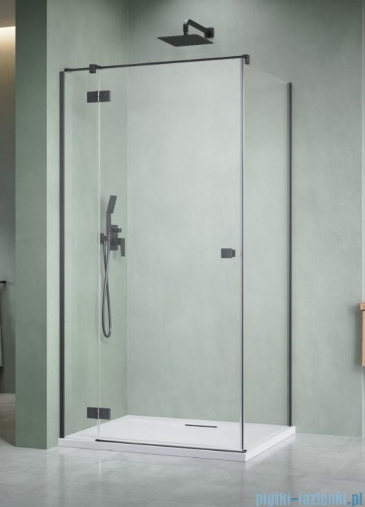 Radaway Essenza Kdj Brushed GunMetal kabina 80x120cm lewa szczotkowany grafit 1385043-92-01L/1384054-01-01