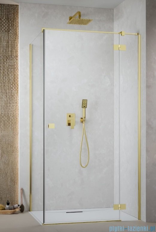 Radaway Essenza Kdj Gold kabina 120x120cm prawa szkło przejrzyste 1385042-09-01R/1384054-01-01