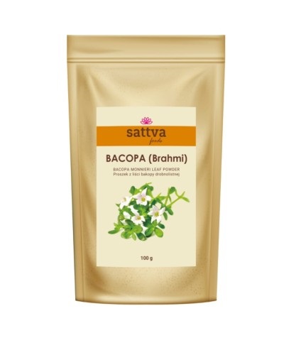 Sattva Ayurveda Brahmi Proszek z liści bakopy drobnolistnej