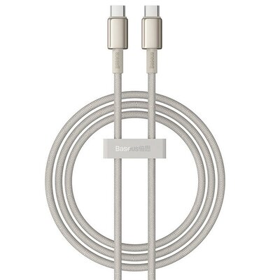 Kabel 100W 5A 1m USB-C - USB-C Baseus Tungsten Glod złoty