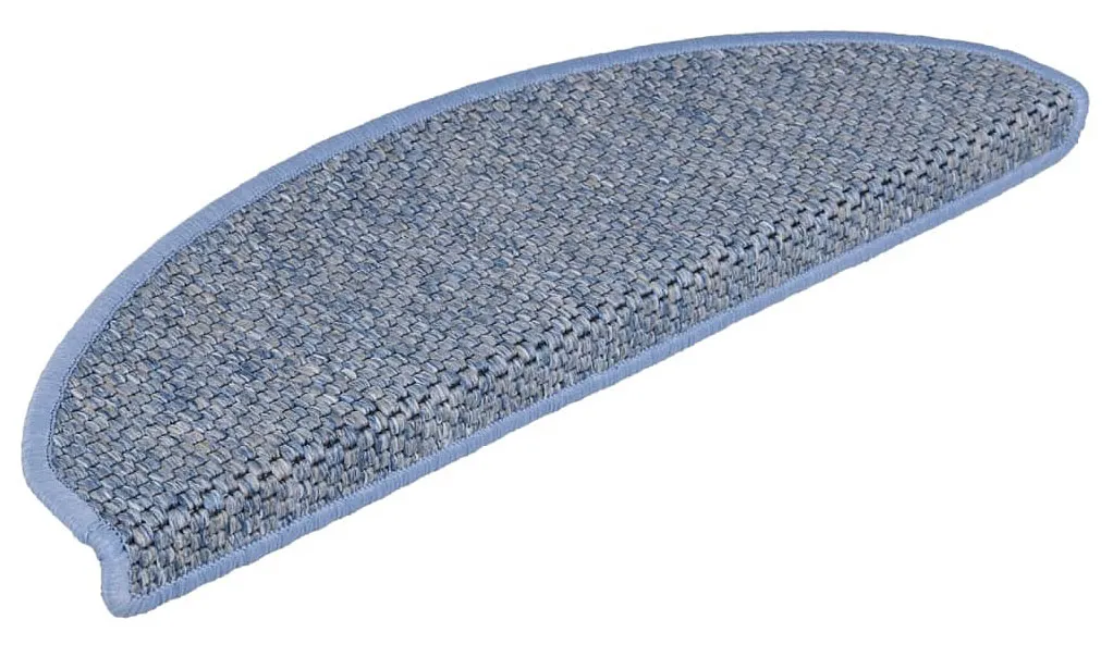 Samoprzylepne niebieskie nakładki dywanowe na schody M4-L60