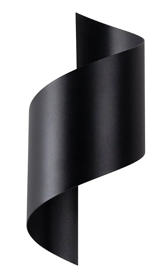 Minimalistyczny czarny metalowy kinkiet R0-R89