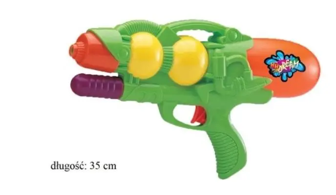 Pistolet na wodę 35cm - Schemat