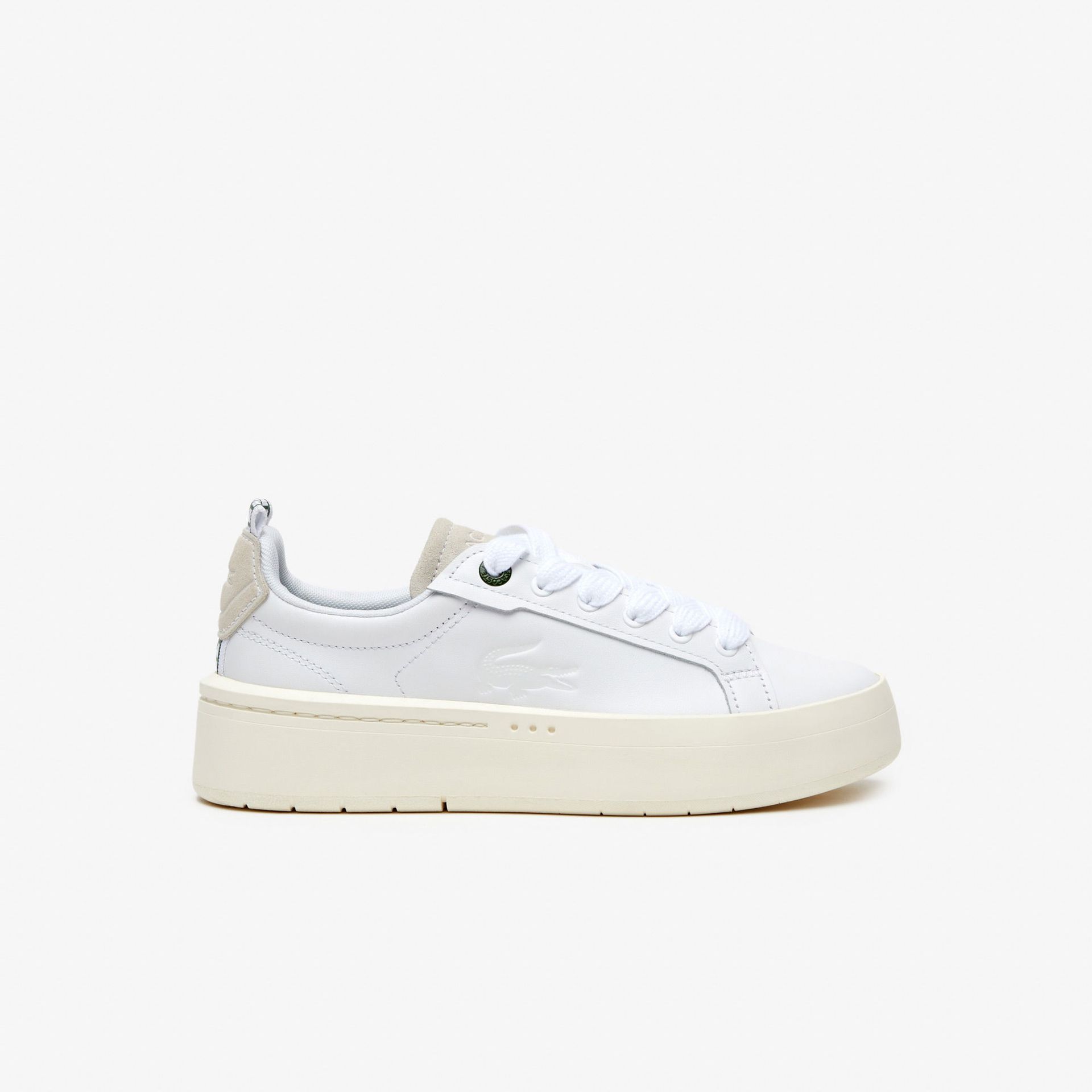 Lacoste Damskie skórzane buty sportowe Carnaby Platform