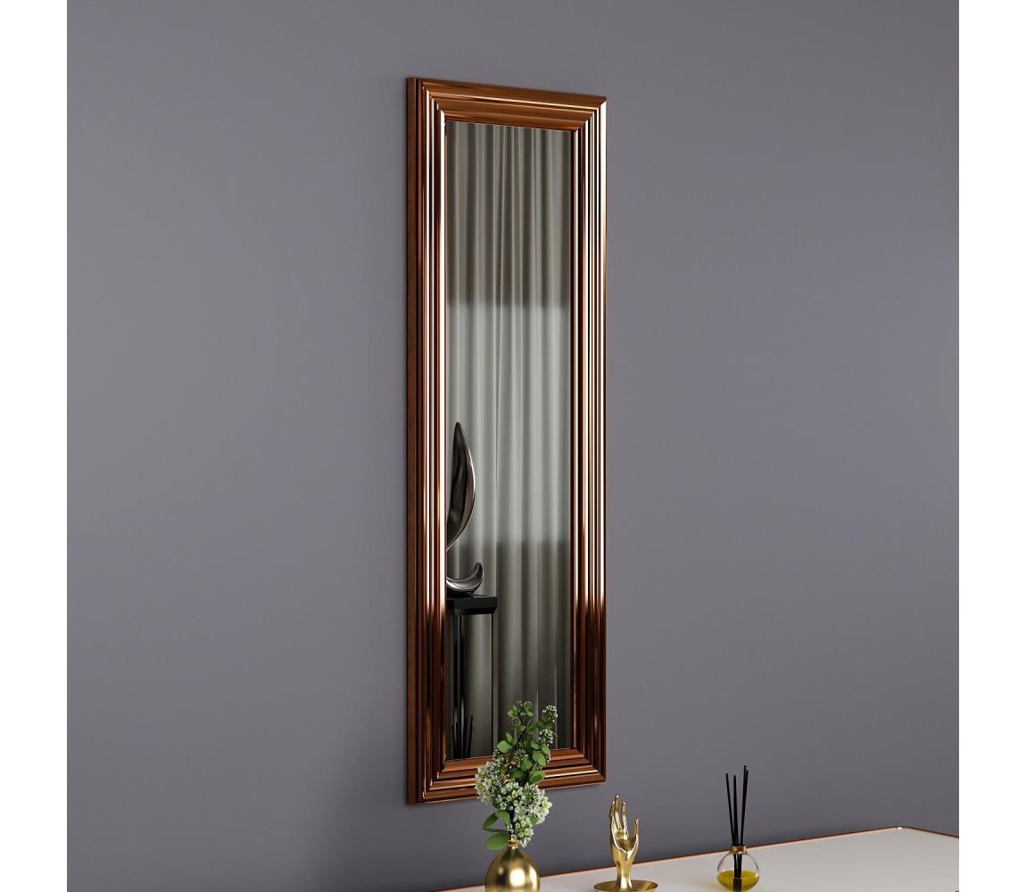 Lustro ścienne BOSS 90x30 cm brąz