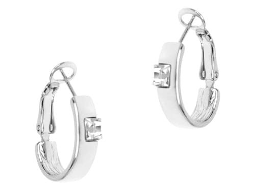 Kolczyki z kamieniem Swarovskiego (P8023AG)