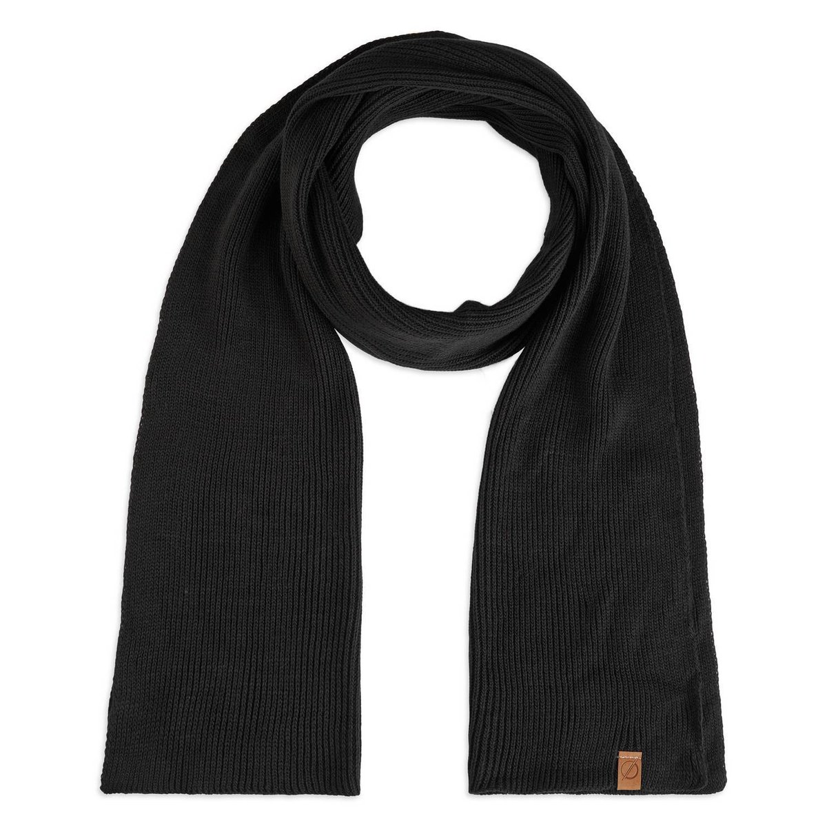 Modny czarny szalik męski na zimę brodrene s6