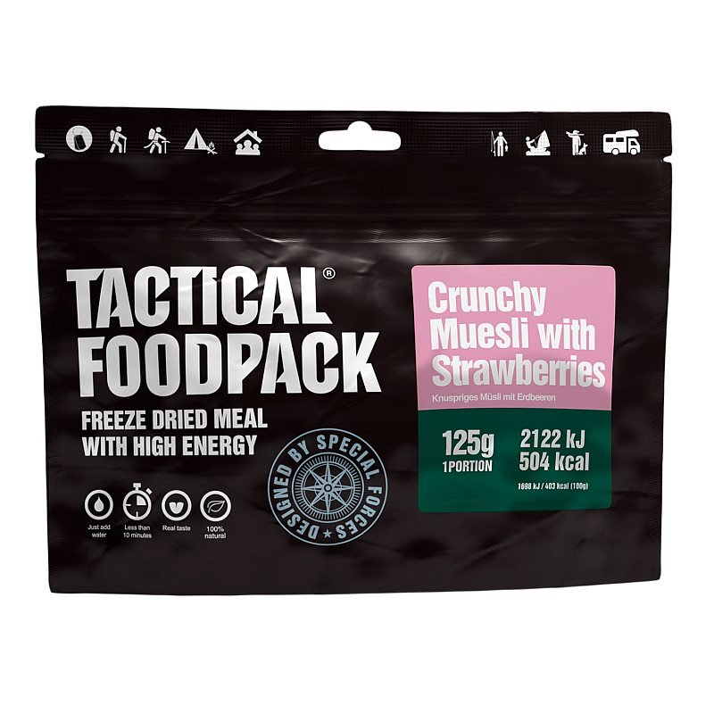 Liofilizat Tactical Foodpack Chrupiące musli z truskawkami 125g